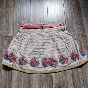 [KIDS 2/$40] NWOT Kid Girl (5) - DPAM Linen blend Skirt with Belt